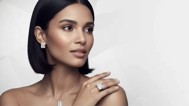 Square Emerald Lab‑Grown Diamonds