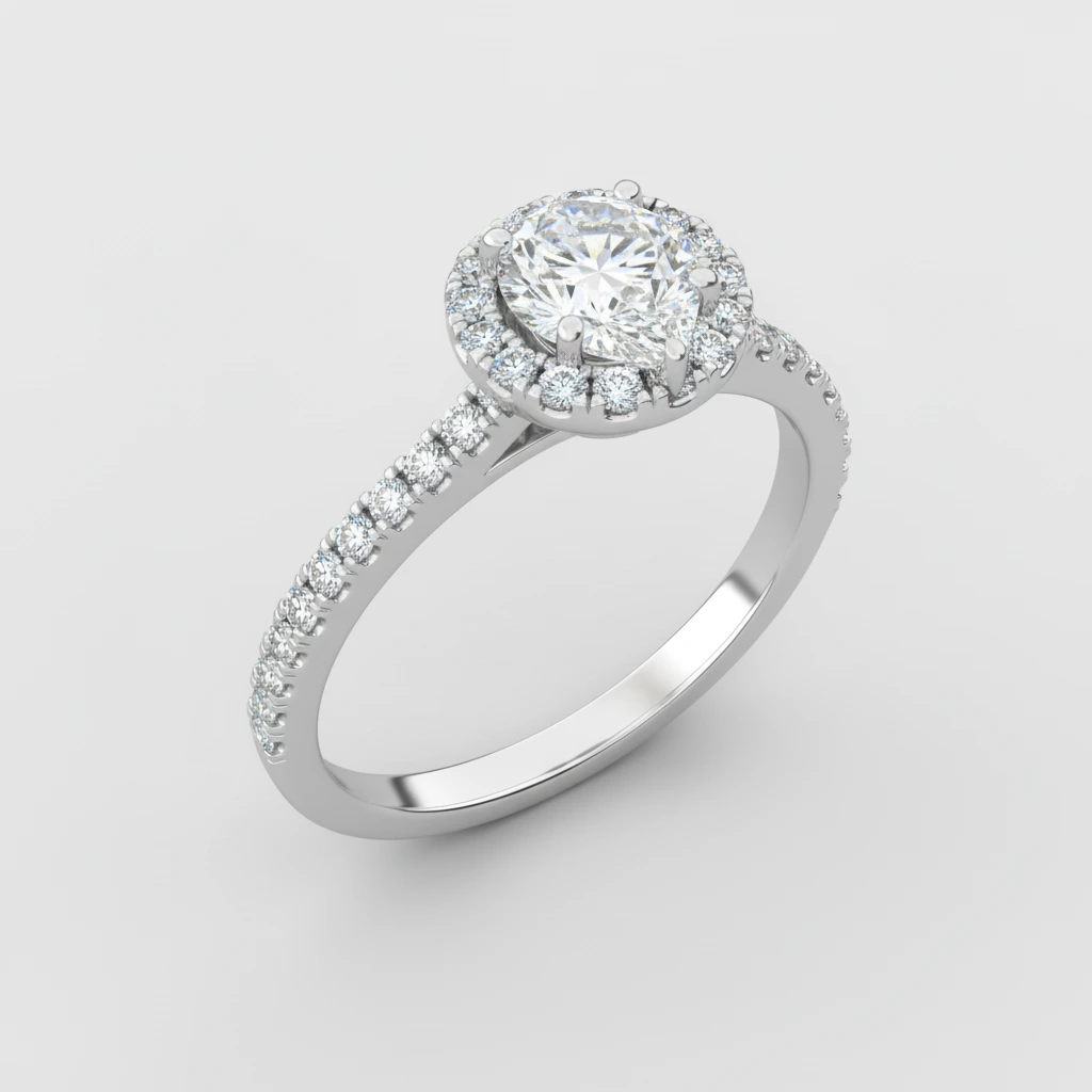 Amour • Solitaire • Pear • Platinum