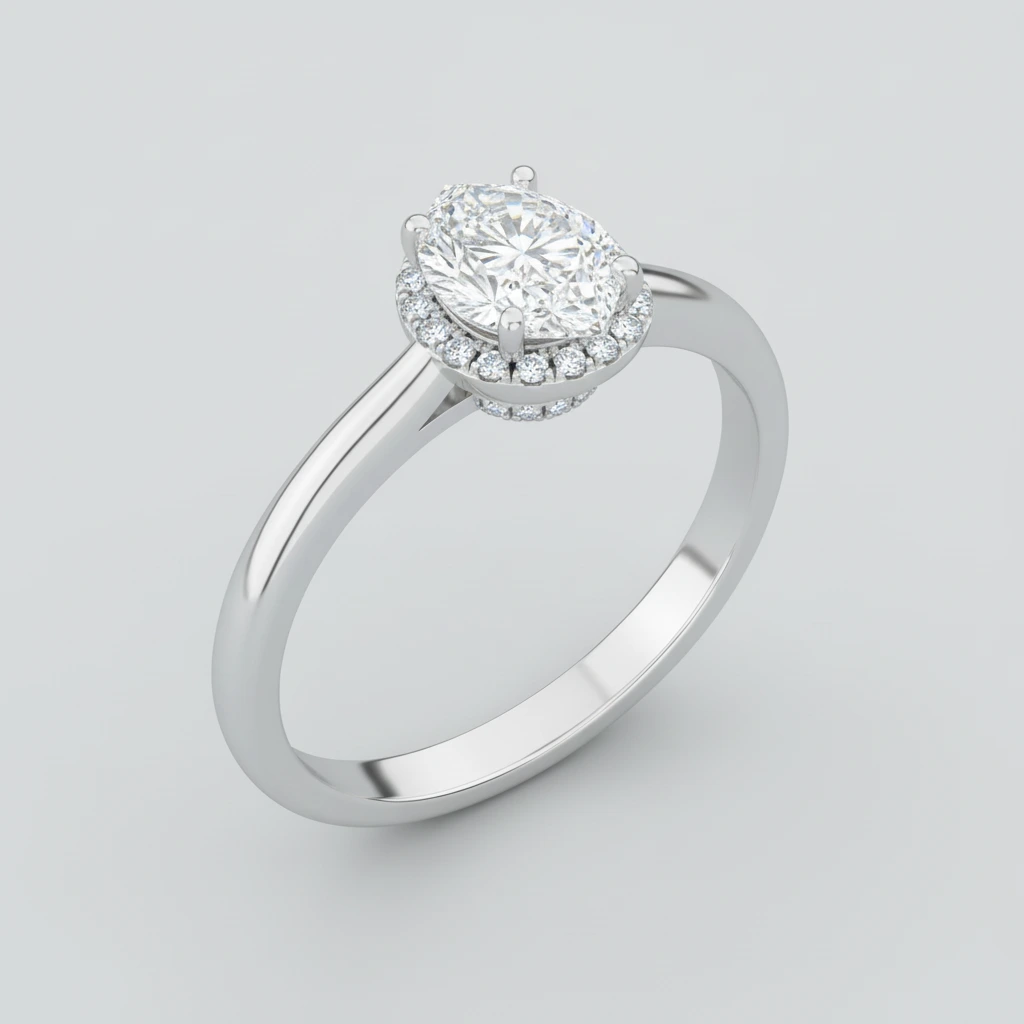 Aurora • Hidden Halo • Marquise • Platinum