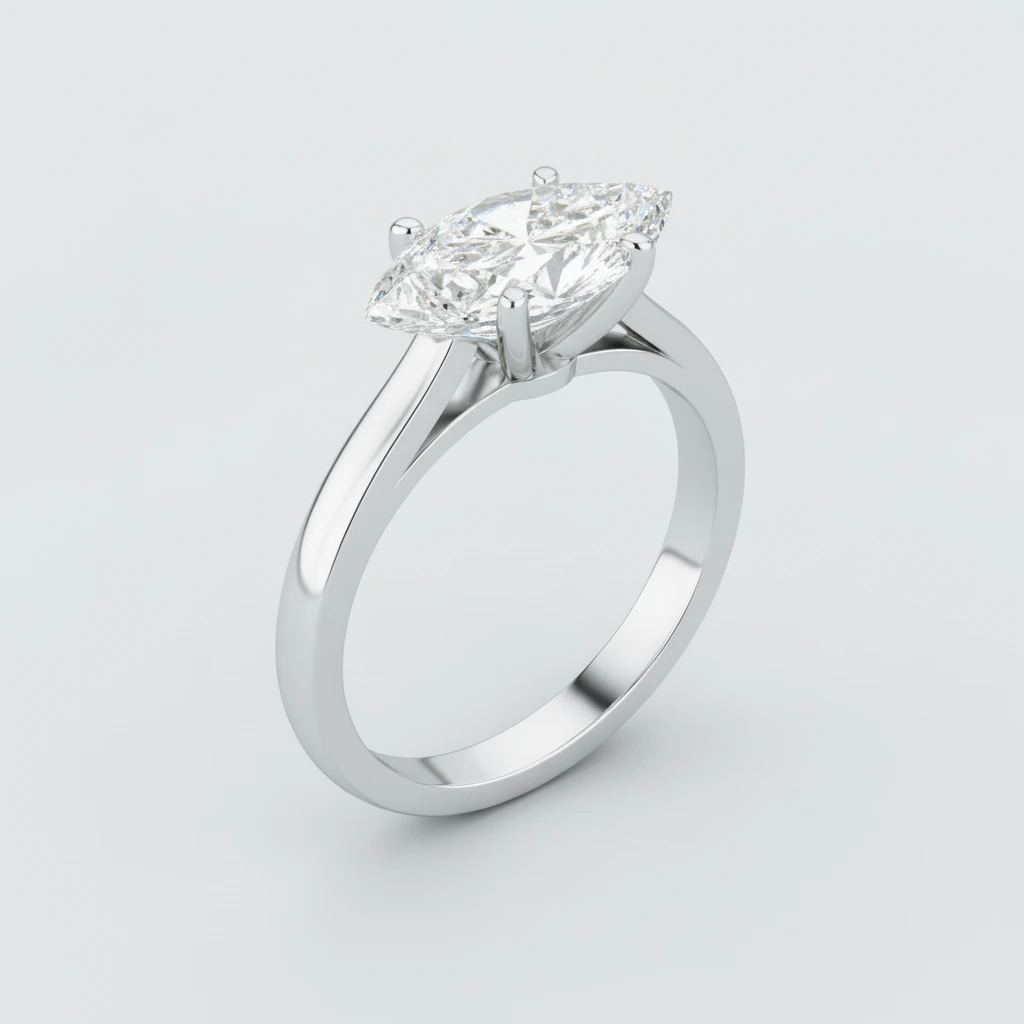 Celeste • Hidden Halo • Marquise • Platinum