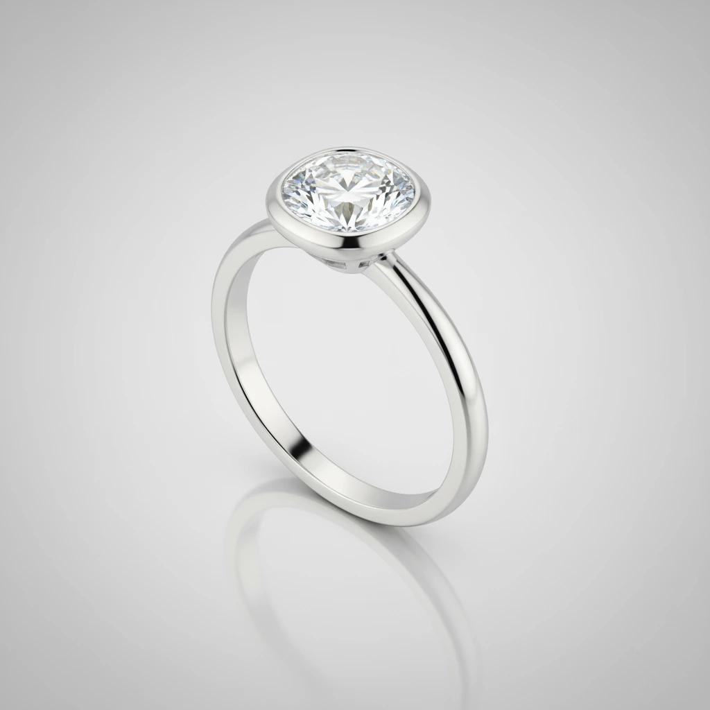 Elysian • Three Stone • Pear • 18K White Gold
