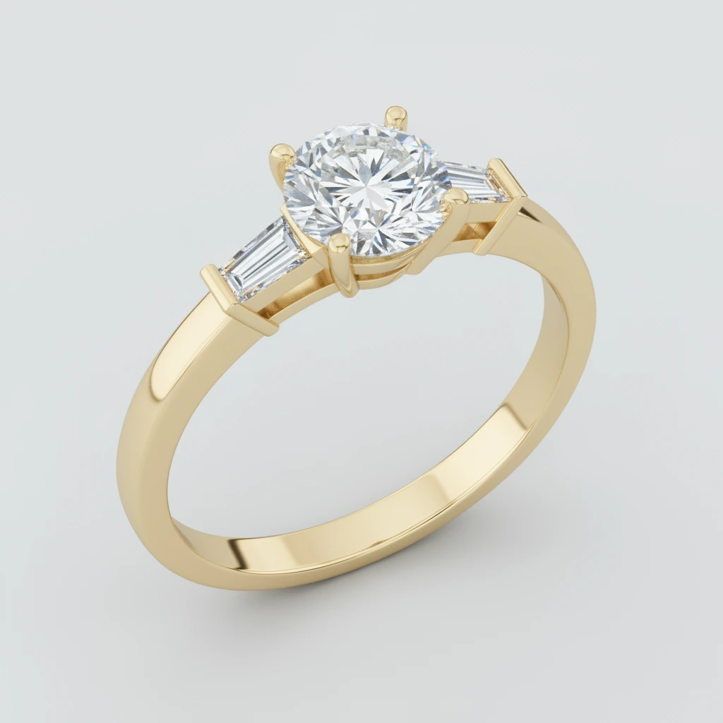 Eternal • Solitaire • Round • 9K Yellow Gold