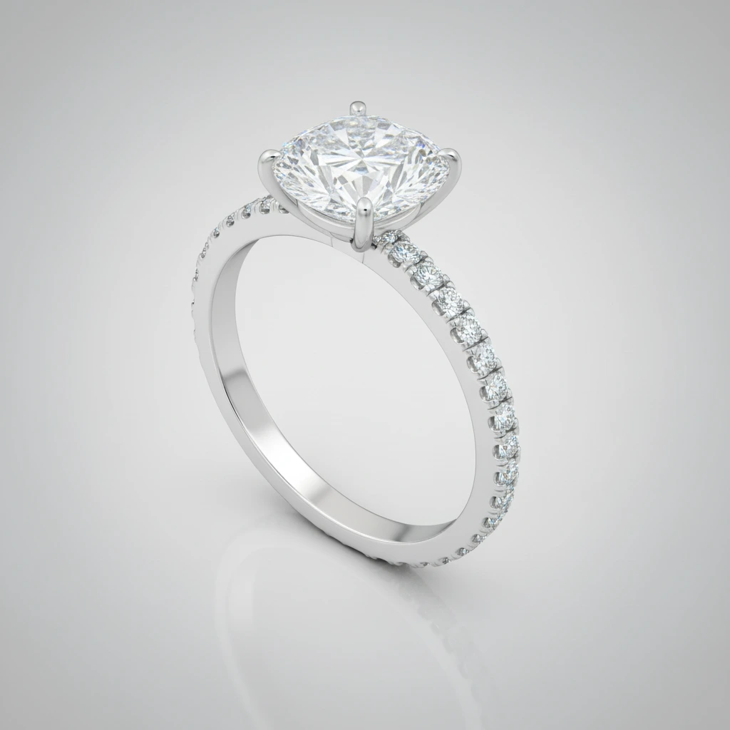 Lustre • Solitaire • Pear • Platinum