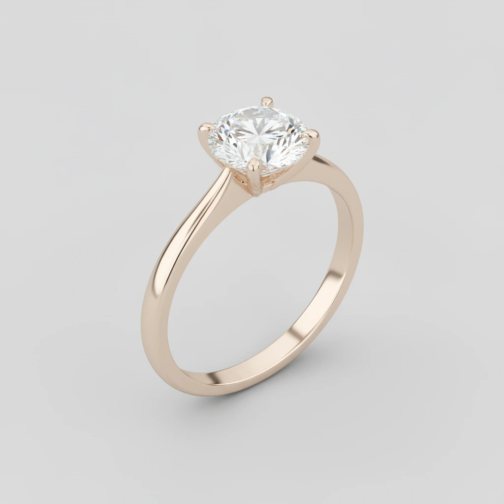 Sophia • Solitaire • Cushion • 9K White Gold