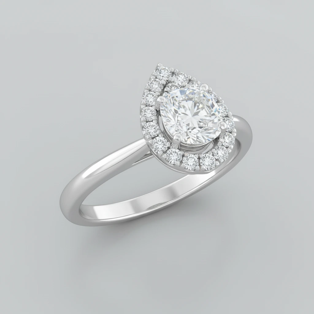 Valentina • Hidden Halo • Cushion • Platinum